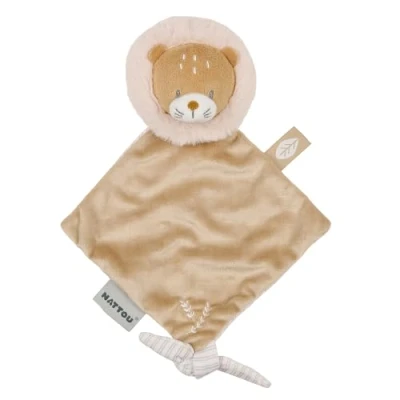 Image de Nattou Mini Doudou en Polyester, Lion, pour Nouveau nés et prématurés, Env. 19 cm, Flo, Oli &amp; Ernest, Ernest Brun