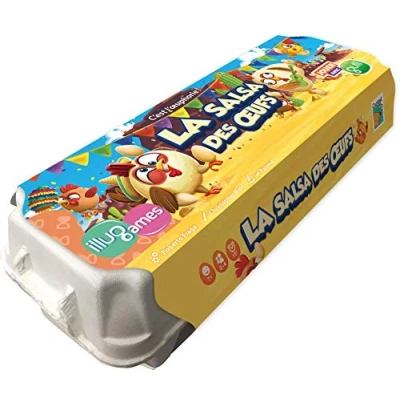 Image de ASMODEE LA SALSA DES Oeufs Jeu de Société pour Enfants dès 7 ans d&#039;Action et Rapidité Déjanté à Jouer en Famille Turbulents 2 4 joueurs 15 min Version Française