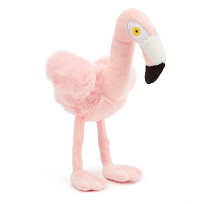 Image de Zappi Co Peluche 100% recyclée, Flamant Rose (20cm de Long) Douce, câline, écologique Collection d&#039;animaux pour Nouveau né Premier Enfant