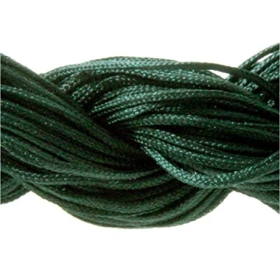 Image de Accessoires création Fil Nylon 1 mm pour Bracelet shamballa écheveau 24 mètres Emeraude