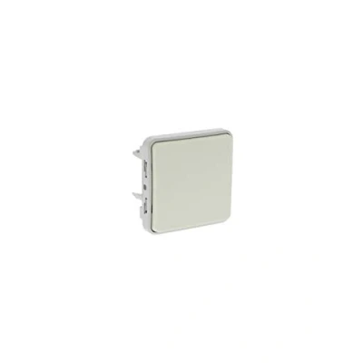 Image de Legrand 069636 Double Poussoir Inverseur Étanche NO+NF Lumineux Plexo Composable IP55, 10A, Blanc
