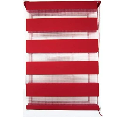 Image de TOCADIS Store Enrouleur Jour/Nuit 4 Coloris 12 Tailles DIFFERENTES (120 X 180 CM, Rouge)