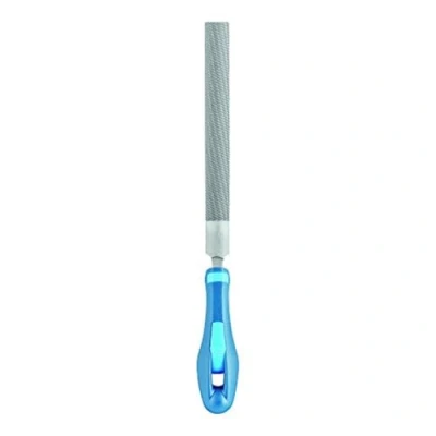 Image de Lime d&#039;atelier, manche semi circulaire, Long. : 150 mm, Taille 1, Coupe transversale 16,0 x 4,5 mm