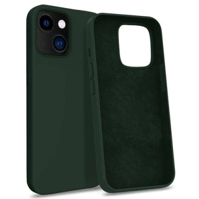 Image de MyGadget Coque Compatible avec Apple iPhone 13 Case Protection Rigide Anti Choc Doublure Microfibre Olive Vert
