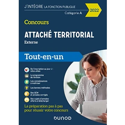 Image de Concours Attaché territorial externe 2022 Tout en un: un (2022) Livre d’occasion Bon