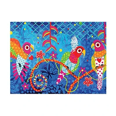 Image de Maxwell &amp; Williams Serviette de Table 100% Coton, Imprimés Perroquets Colorés, Collection Love Hearts by Donna Sharam, 50 x 70 cm Multicolores