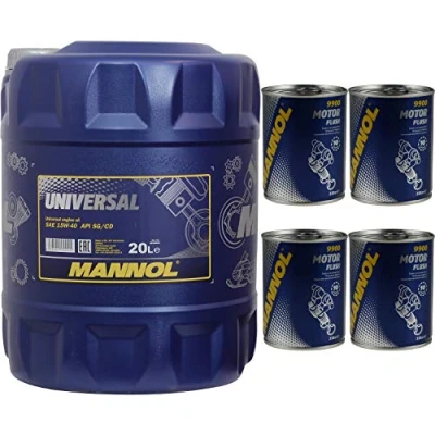 Image de 20 L d&#039;huile moteur MANNOL universelle 15W 40 API SG/CD pour
