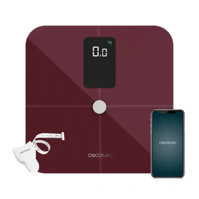 Image de Cecotec Pèse Personne intelligent Surface Precision 10400 Smart Healthy Vision Blue. Mesure de la bio impédance, Grand écran, Jusqu’à 15 paramètres différents