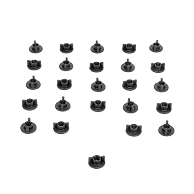 Image de STEY ACCESORIOS Lot de 25 écrous papillon en plastique robuste pour vis métrique M6, Made in EU