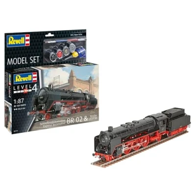 Image de Revell Kit de modélisme Locomotive à train rapide BR02&amp;Tender 2&#039;2&#039;T30