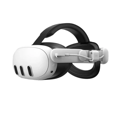 Image de KIWI design Sangle Élite de Batterie SPC Compatible avec Meta Quest 3S/3 Accessoires, Conception Charge à Un Seul Point