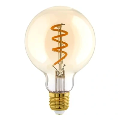 Image de EGLO Ampoule LED à filament E27 4W G60 2.000K ambre intensité variable