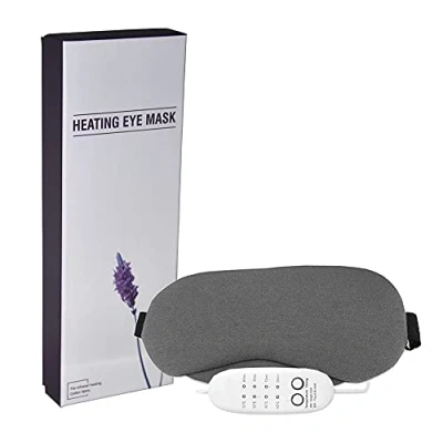 Image de Masque Chauffant pour Les Yeux, PJYU Yeux Blepharite avec des sacs de Lavande Idéal Secs Chalazion Apaiser Fatigués, MGD
