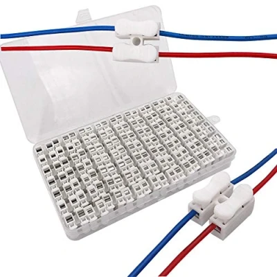 Image de Senven 62Pcs bornier rapide 10A, connecteur rapide, à ressort, de pince câble, éclairage, alimentation et câblage automobile Connection 50Pcs CH2 12Pcs CH3