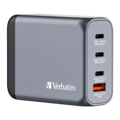 Image de GNC 100 Chargeur GaN W avec 2 x USB C® PD / 1 65 A QC 3.0 (EU/UK/US)