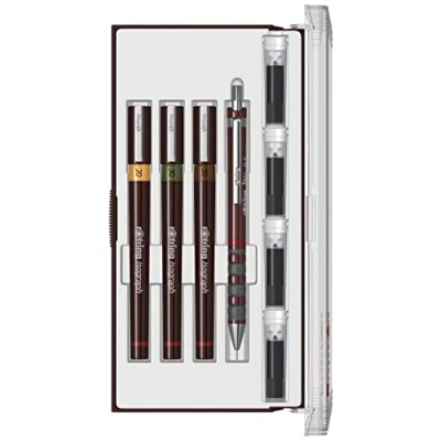 Image de rOtring Isograph college Set de stylo technique Haute précision Noir