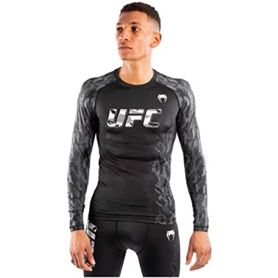 Image de Venum UFC Authentic Fight Week T Shirt De Compression Manches Longues Noir XL