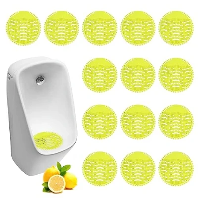 Image de Ecrans Pour Urinoir, 16 Pièces Filtre D&#039;urinoir Avec Parfum, Desodorisant Spatter Less Grille Ecran Filtres Urinoir Hôtels Bureaux