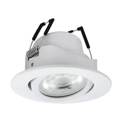 Image de Eglo connect.z Spot LED encastrable Saliceto Z, Ø 88 mm, lampe de plafond encastrée ZigBee, contrôlable par appli et commande vocale, blanc chaud froid, RGB, dimmable,