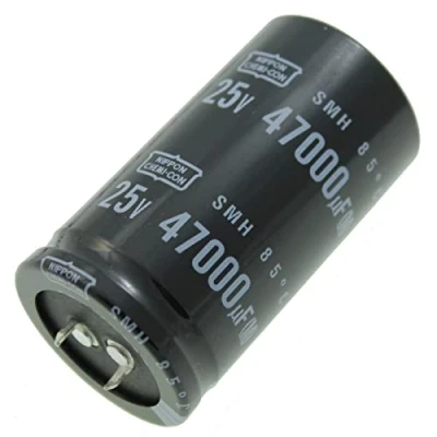 Image de Condensateur Elko radial 47000µF 25V électrolytique Snap In jusqu&#039;à 85C 47000uF Electrolytic Capacitor from United Chemi Con