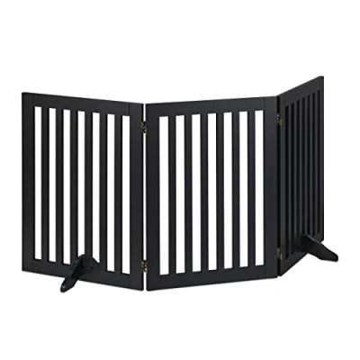 Image de Relaxdays Barrière de sécurité, Pliable, Non Fixe, 70 cm Haut, pour Enfants et Chiens, différents formats, Noire