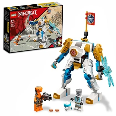 Image de LEGO 71761 Ninjago L’Évolution Robot de Puissance Zane, Jouet pour Enfants +6 Ans avec Figurines Serpent, Bataille Ninja bannière Mission à Collectionner