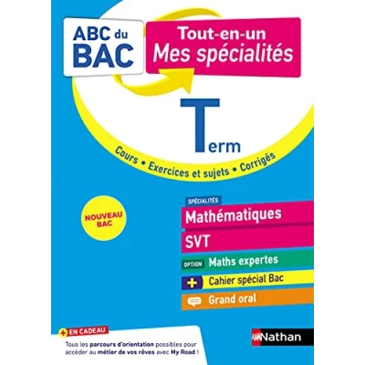 Image de ABC Tout en un Mes Spécialités Tle Maths, SVT, Maths expertes, Grand Oral Bac 2024 Terminale + Cahier spécial ... Livre d’occasion