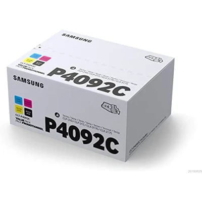 Image de Pack de 4 cartouches toner cyan, jaune, magenta, noir Samsung CLT P4092C (SU392A)
