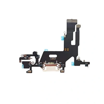 Image de DHLK® Connecteur de Charge Compatible avec iPhone 11 Nappe Interne Charging Port, Blanche (A2111, A2223, A2221)