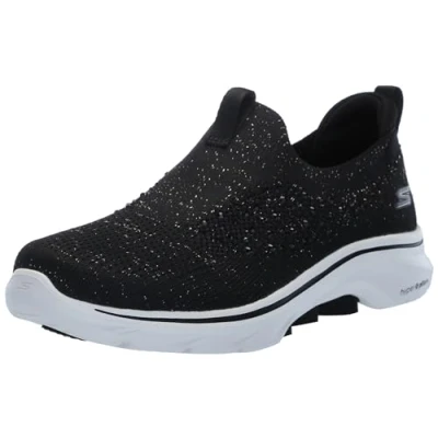 Image de Skechers Femme Go Walk 7 Bling Basket, Noir, 38 EU