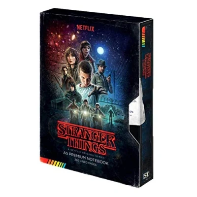 Image de Stranger Things (VHS) Carnet de note A5 Premium Multi Couleur