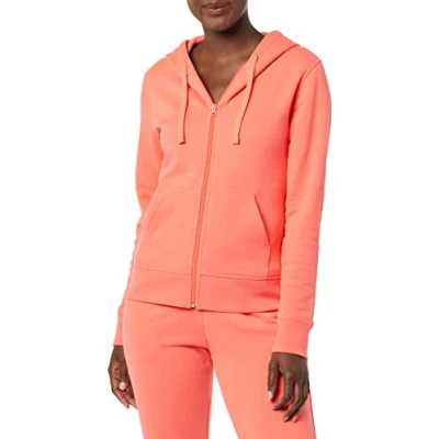 Image de Amazon Essentials Sweat à Capuche zippé en Polaire (Grandes Tailles Disponibles) Femme, Rose Vif, XS