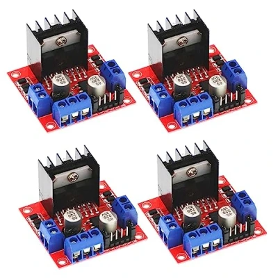 Image de 4 pièces L298N Motor Drive Controller Board Module Dual H Pont DC pas à pour Arduino