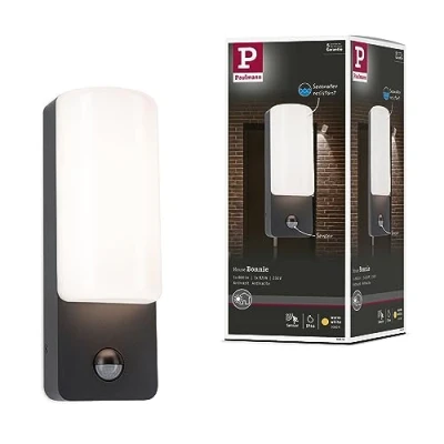 Image de Paulmann Applique d&#039;extérieur LED Bonnie, aluminium, anthracite, capteur