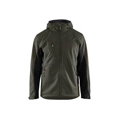 Image de Blaklader 47532516 VESTE À COQUE SOUPLE, Vert olive foncé, taille L