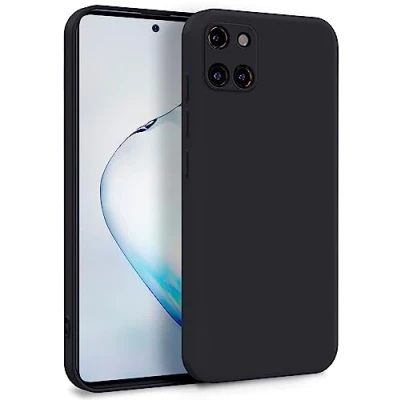 Image de MyGadget Coque pour Samsung Galaxy Note 10 Lite Case TPU Souple &amp; Soft avec Doublure Microfibre Cover Protection Extra Fine Légère Noir