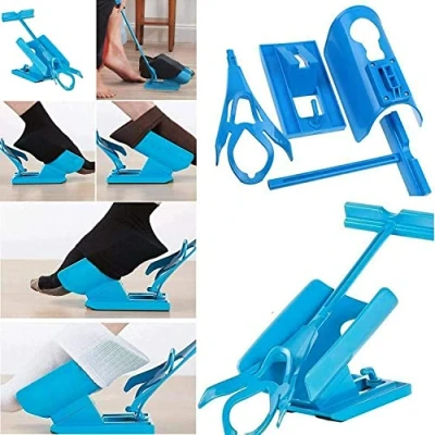 Image de MantraRaj Easy On/Easy Off Kit d&#039;aide à chaussette pour enfiler les chaussettes et enlever sans se plier douleur