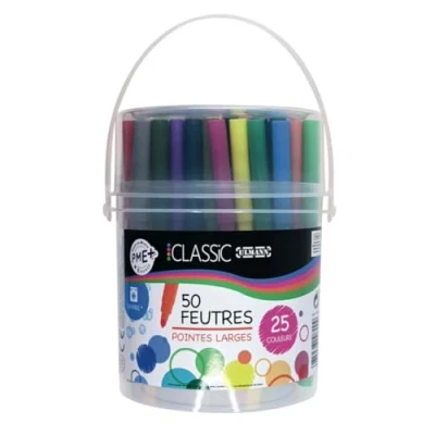 Image de feutres de coloriage ULMANN Pointe large Lavable Sceau 50