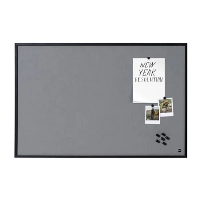Image de Bi Office New Basic Tableau d&#039;affichage en feutre avec Cadre Noir 885 x 585 mm