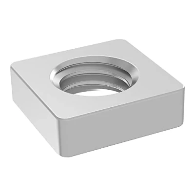 Image de Ecrou carré SECCARO M6, acier inoxydable V2A VA A2, DIN 562, forme basse, 20 pièces