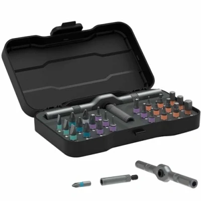 Image de Diy Screwdriver 24 in 1, Magnetic Screw Driver Set, 1 Multi Bit Detachable T Ratchet Handle, purpose Wrench (1)