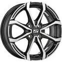Image de JANTES ROUES MSW X4 5.5x14 4x108 ET 24 GLOSS BLACK FULL POLISHED