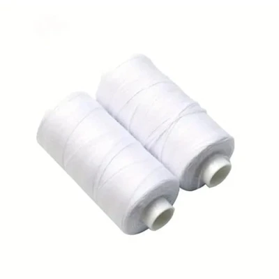 Image de GOOD STUFF Lot de 3 bobines fil à coudre en polyester 50 mètres pour bobine, parfait la couture main et machine (blanc)