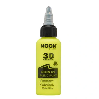 Image de Moon Glow Peinture pour tissu UV néon 3D vêtements, t shirts, sacs, chaussures et toile, jaune foncé, 30 ml (lot de 1)