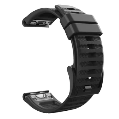 Image de MoKo Bracelet Compatible avec Garmin Fenix 7/7 Pro/6/6 Pro/5/5 Plus/Forerunner 965/955/945/935/Instinct/Instinct 2, 22mm Quick Fit Sport de Remplacement en Silicone Noir