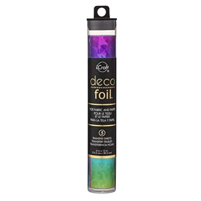 Image de THERM O WEB Deco FOIL 6&quot;X12&quot;, verre brisé arc en ciel, taille unique