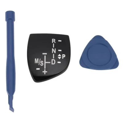 Image de YINETTECH Autocollant Levier Vitesse de Voiture Panneau Pommeau Pièce Rechange Intérieur Compatible avec BMW 1 2 3 4 5 7 Series