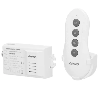 Image de ORNO GB 447 Kit d&#039;Eclairage Telecommande Contrôleur Sans Fil à 3 Canaux Portée 30 Mètres (avec une télécommande)