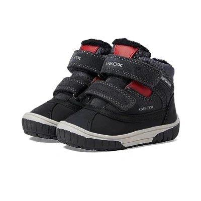 Image de Geox Bébé garçon B Omar Boy WPF Bateau à Cheville, DK Grey Red, 22 EU