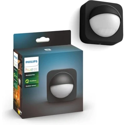 Image de Philips Hue Outdoor Sensor, Détecteur de mouvement extérieur, sans fil, noir